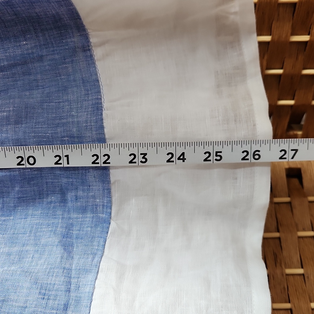 Puro Lino, Toddler 2t-3t Color Block Summer Spring Vacation Linen Dress - Picture 7 of 10